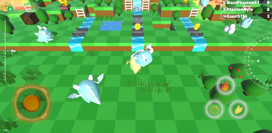 Gameplay Mini Dragon 2048: papan puzzle